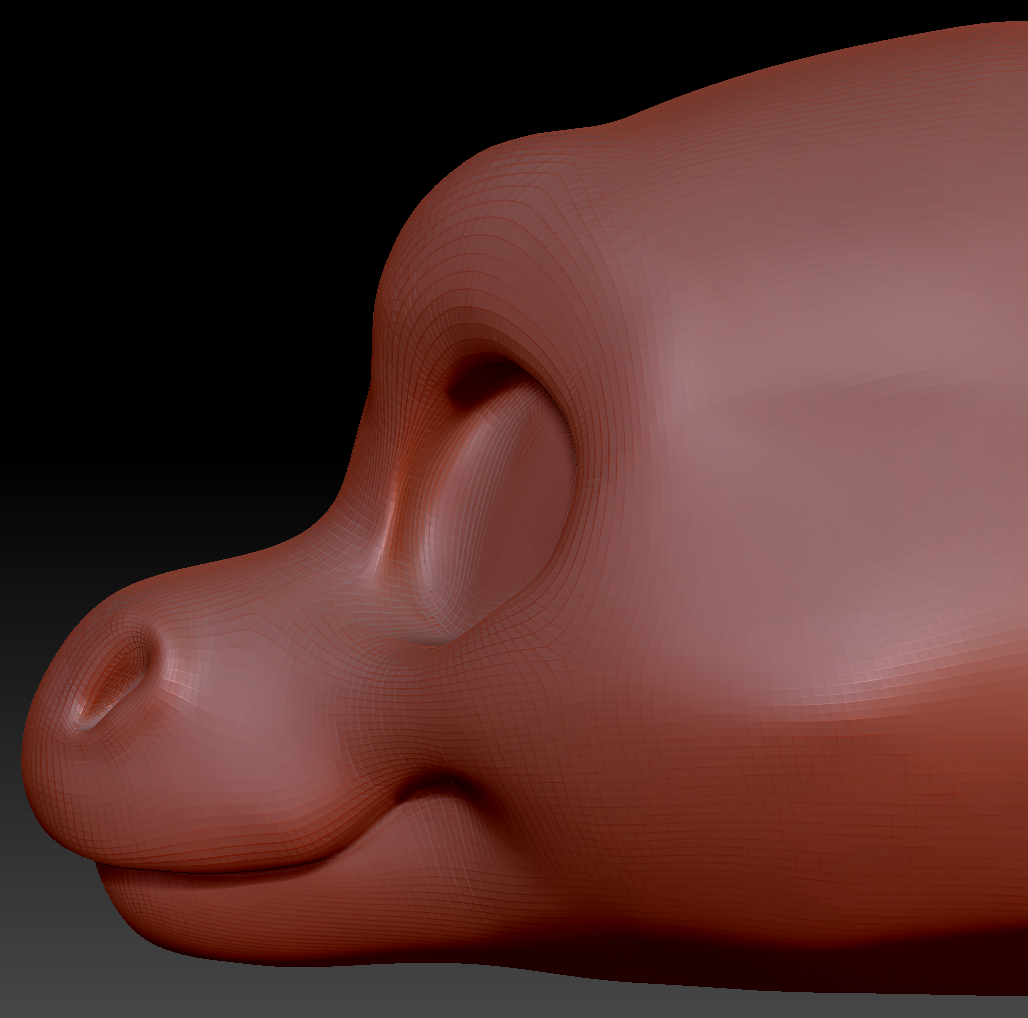 Gender Neutral Toony Round-nosed Dragon Head Base Variant 4