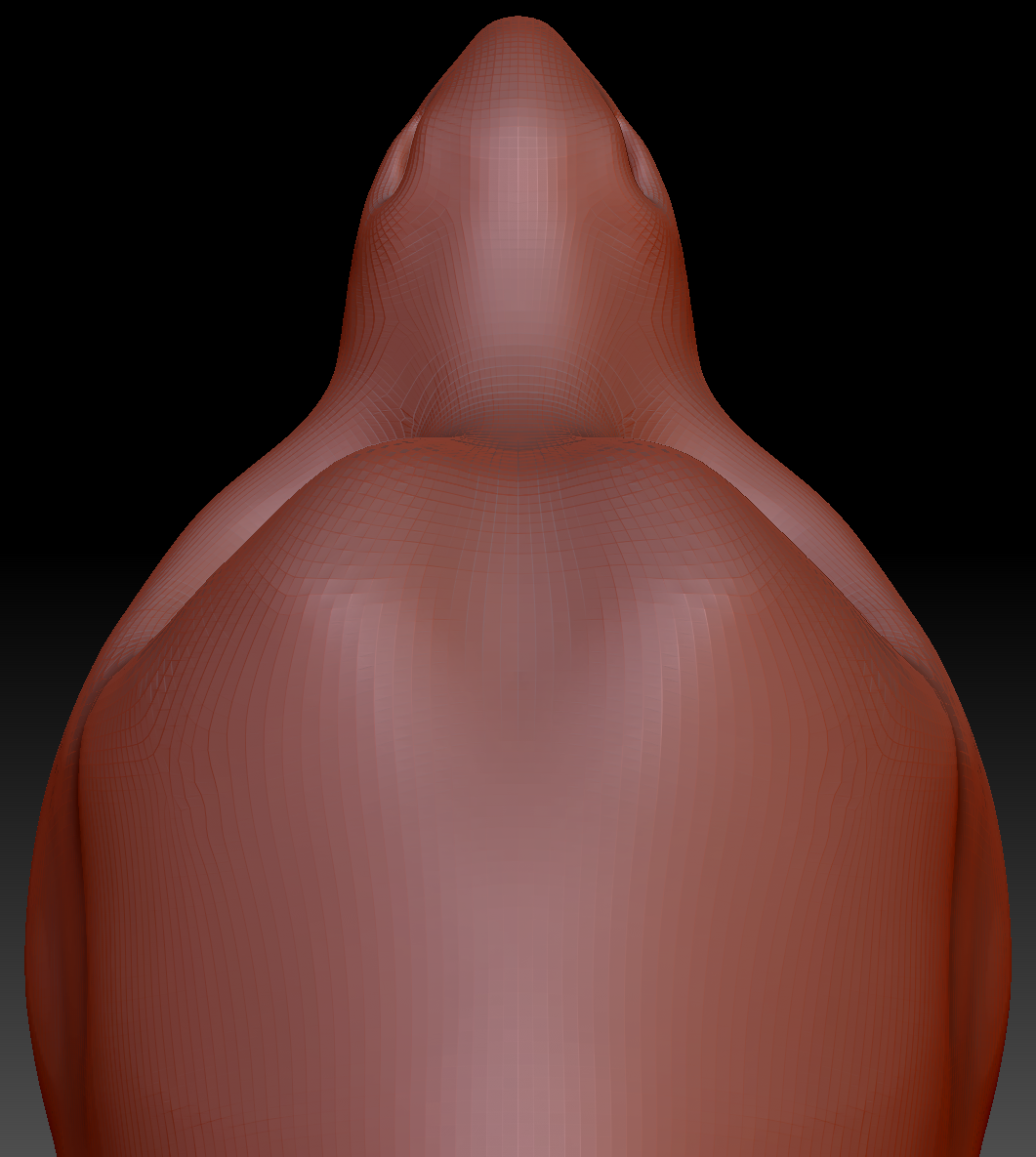 Gender Neutral Toony Point-nosed Dragon Head Base Variant 2