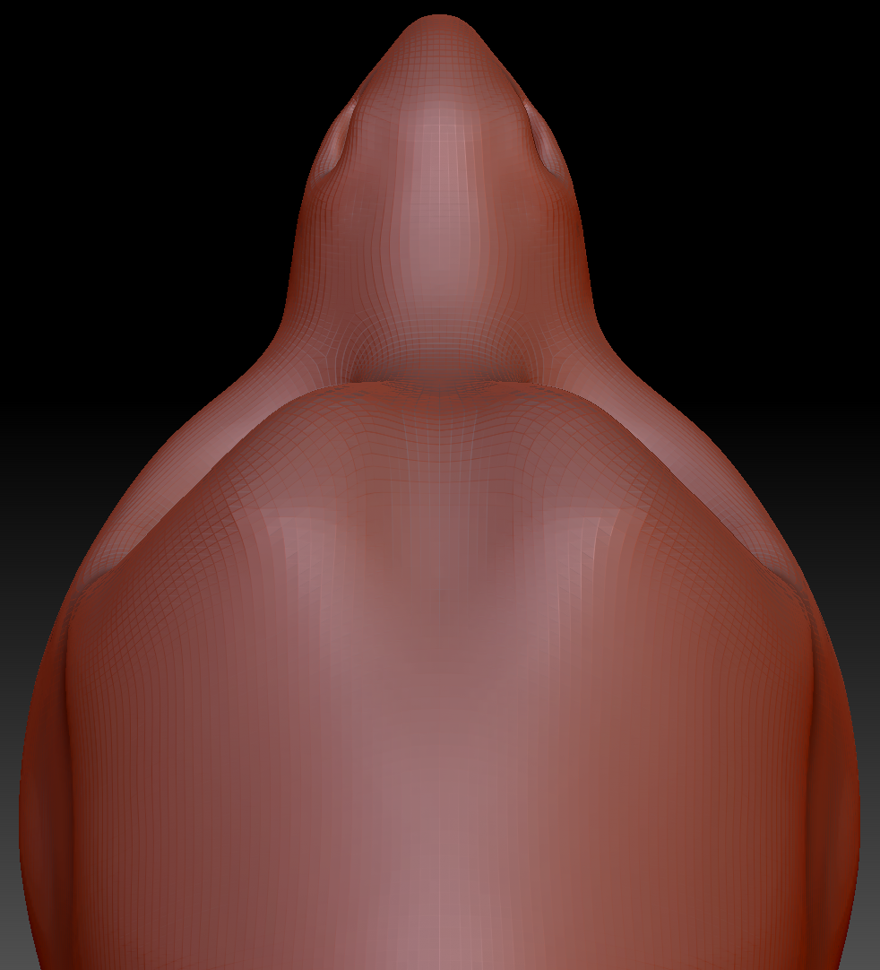 Feminine Toony Point-nosed Dragon Head Base Variant 2