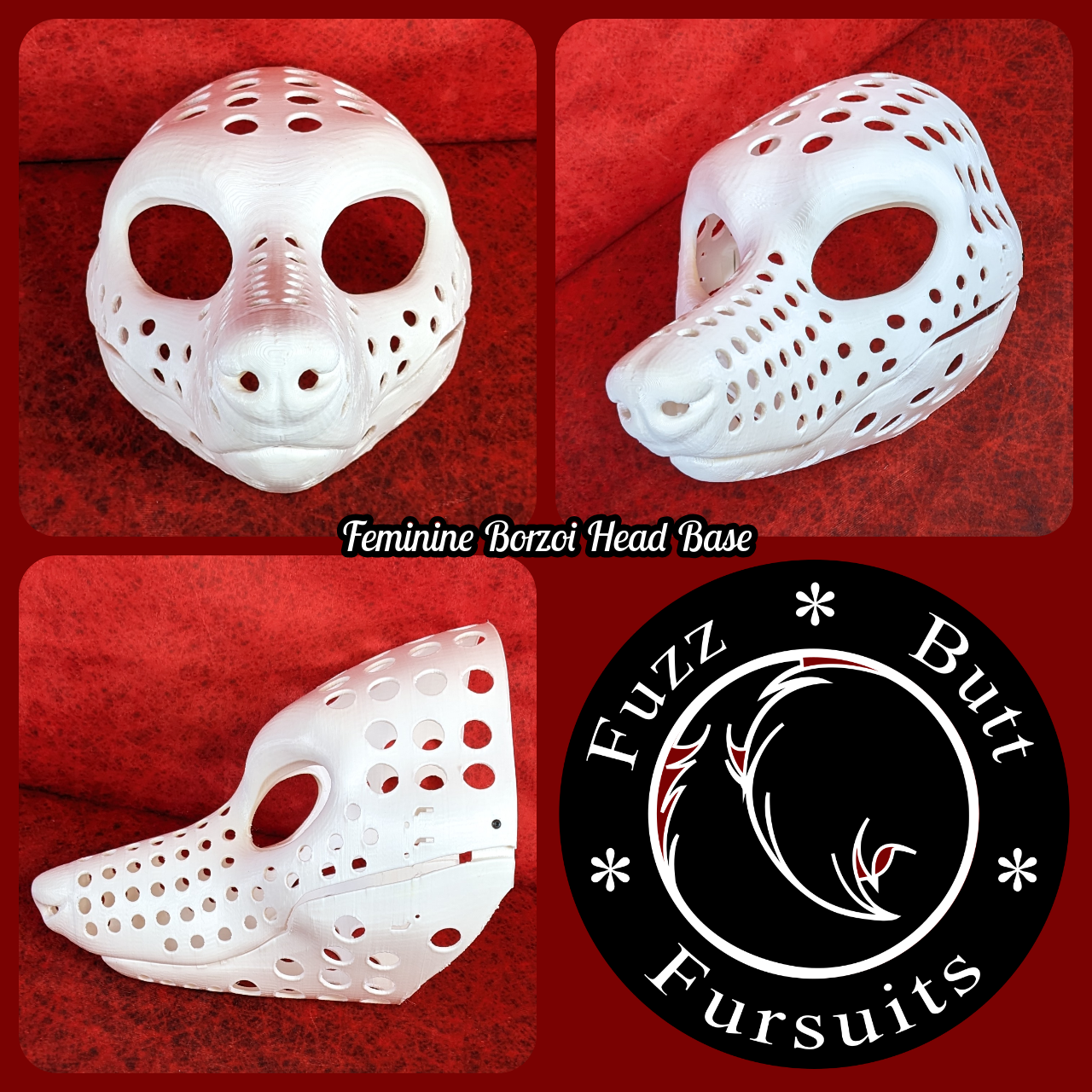 Feminine Borzoi Head Base