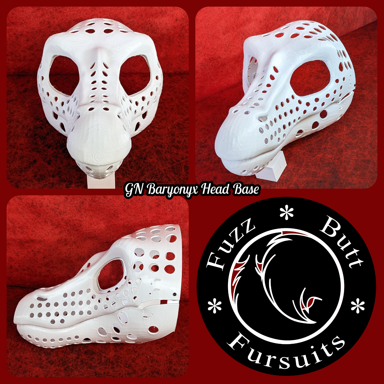 Gender Neutral Baryonyx Head Base