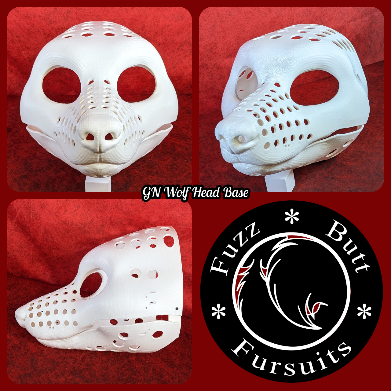 Gender Neutral Wolf Head Base