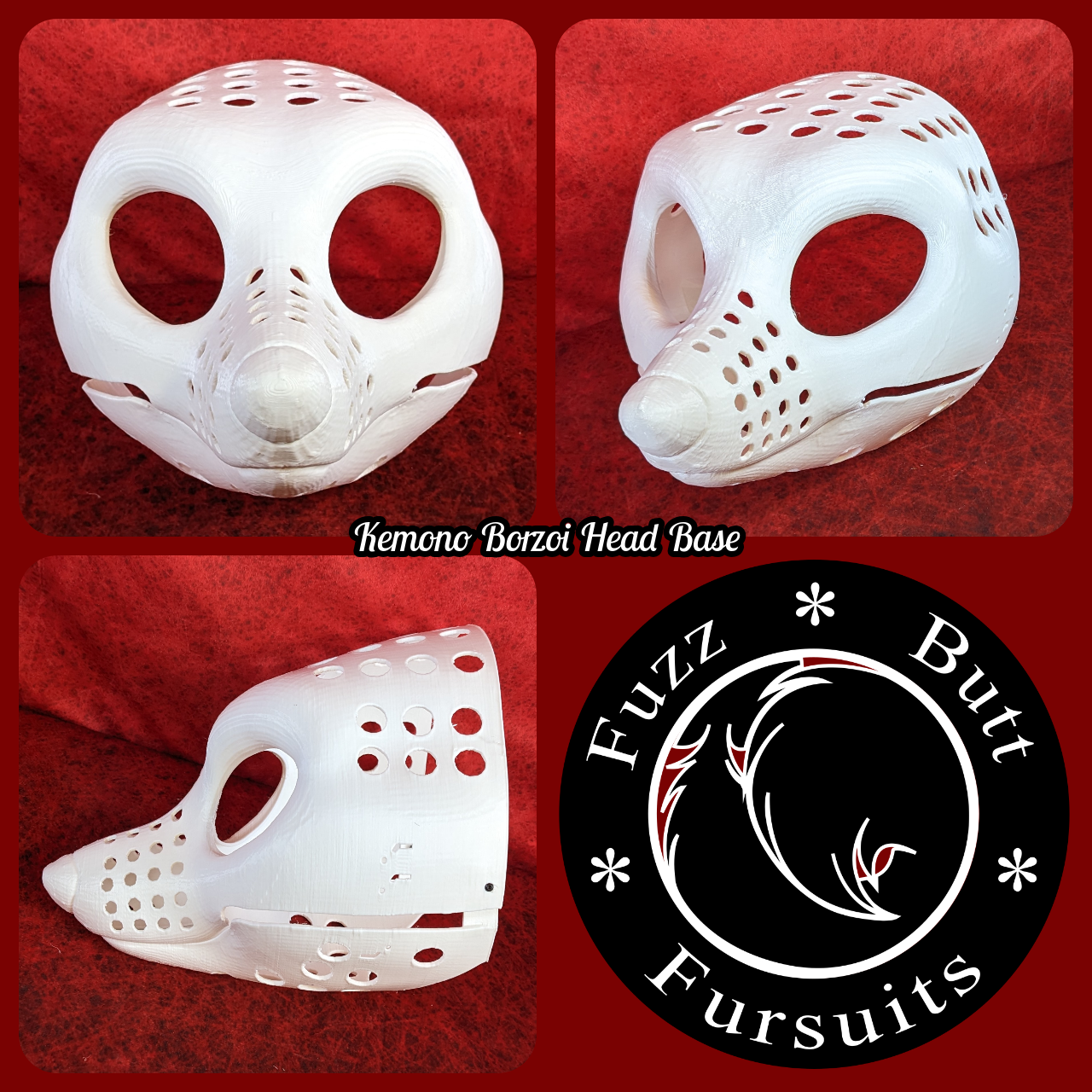 Western Kemono Borzoi Head Base