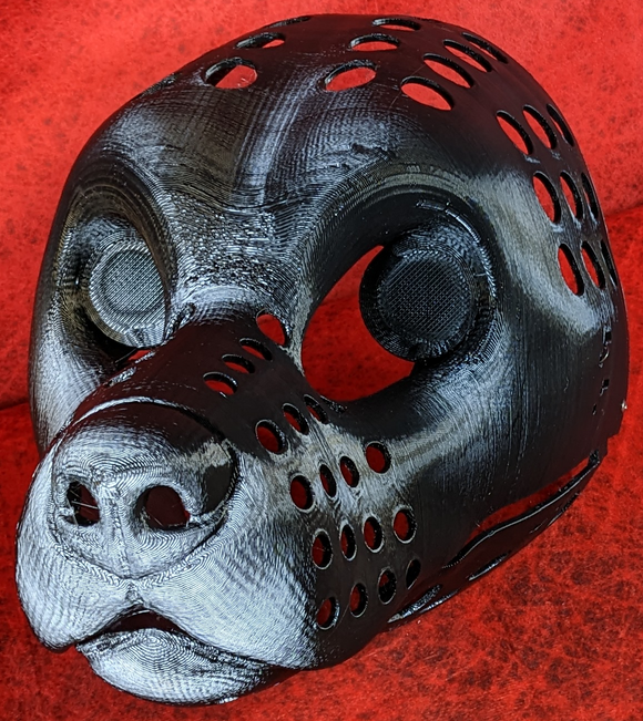 Realistic Pitbull Head Base