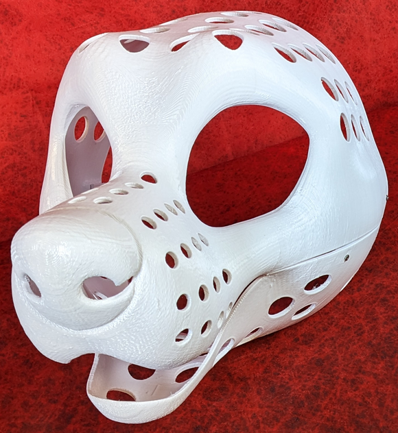Feminine Toony Large Canine Static Jaw Head Base Variant 3