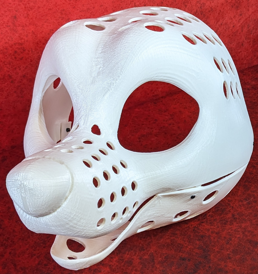 Feminine Toony Small Canine Static Jaw Head Base Variant 1