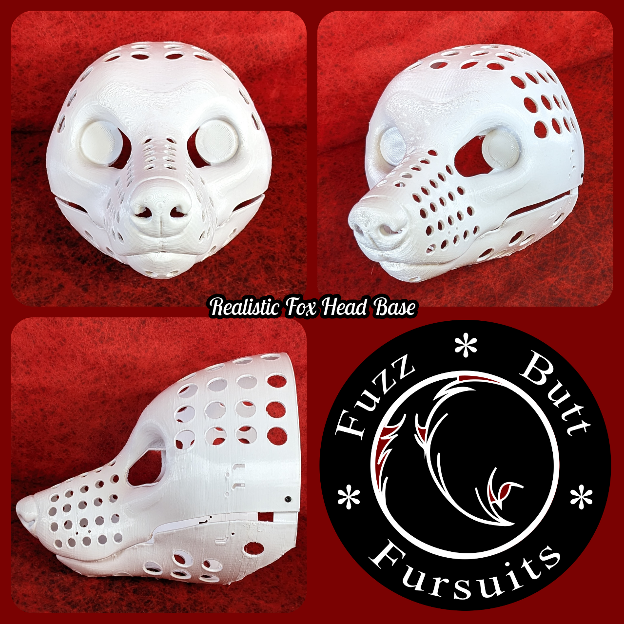Realistic Fox Head Base