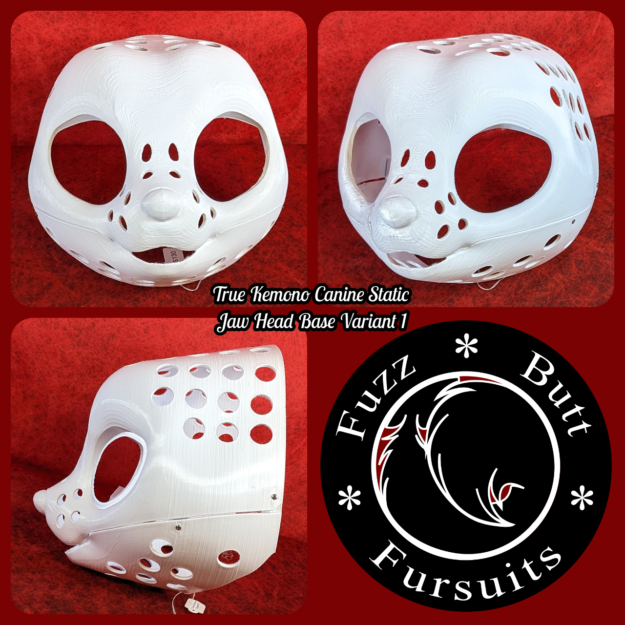 True Kemono Canine Static Jaw Head Base Variant 1