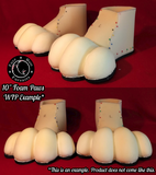 10" Wide 4-Toe Small Foam Paw Set