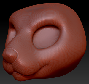 Western Kemono English Bull Terrier Head Base