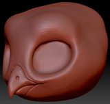 True Kemono Barn Owl Head Base