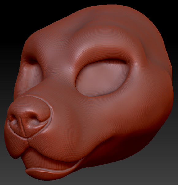 Feminine Pitbull Static Jaw Head Base
