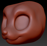 Western Kemono Canine Head Base Variant 1