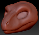 Feminine Raptor Head Base Variant 1
