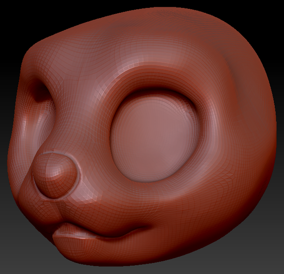 Western Kemono Asian Small-clawed Otter Head Base Variant 1