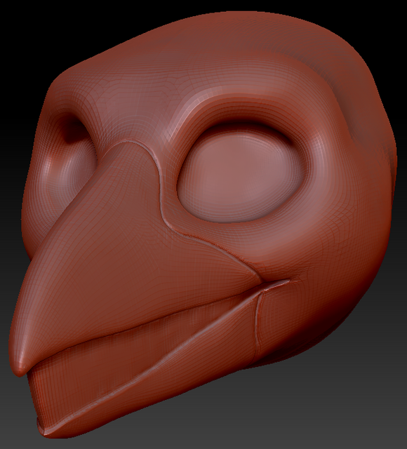 Gender Neutral Raven Static Jaw Head Base
