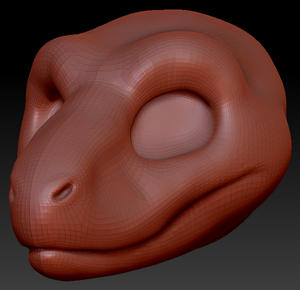 Gender Neutral Raptor Head Base