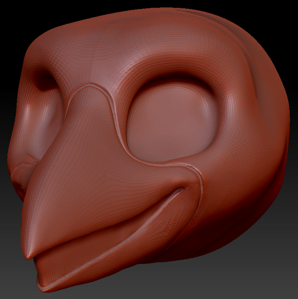 Kemono Toony Bird Static Jaw Head Base Variant 5