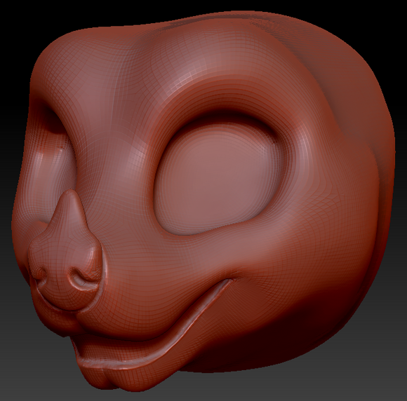Kemono Toony Leaf-nosed Bat Static Jaw Head Base Variant 1