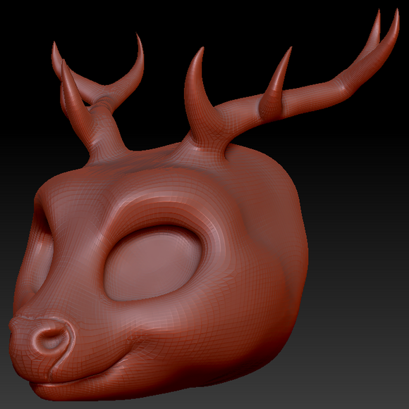 Western Kemono Deer Head Base Complex Variant 1
