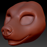 Feminine Black Bear Static Jaw Head Base