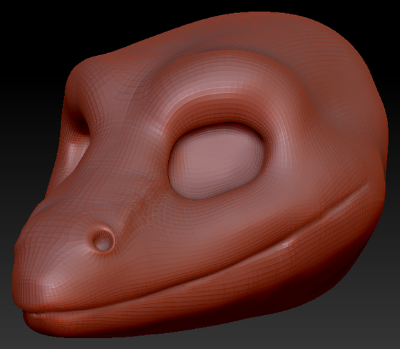 Gender Neutral Anole Lizard Head Base