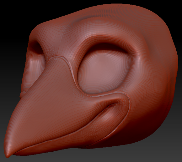 Feminine Toony Bird Head Base Variant 5