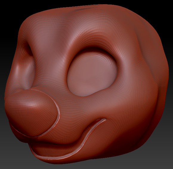 Kemono Toony Canine Static Jaw Head Base Variant 1