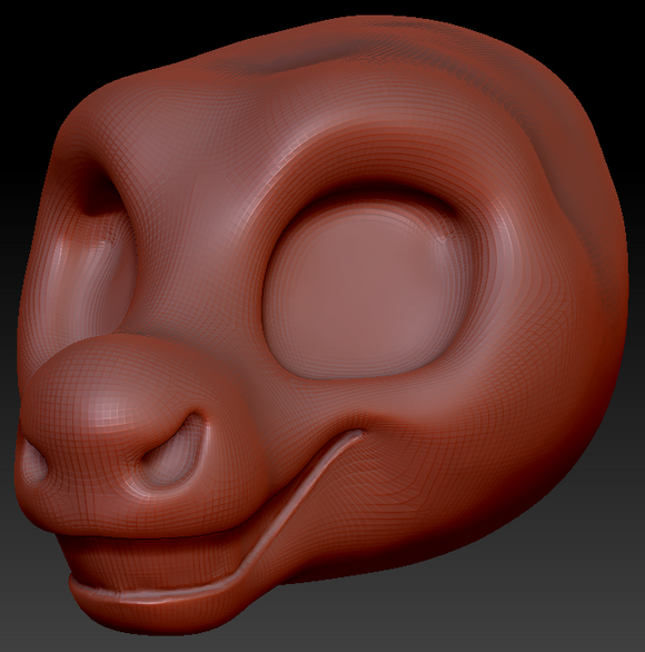 Kemono Toony Caribou/Reindeer Static Jaw Head Base Variant 1