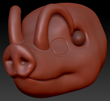 Realistic Pig Head Base Complex Variant 1
