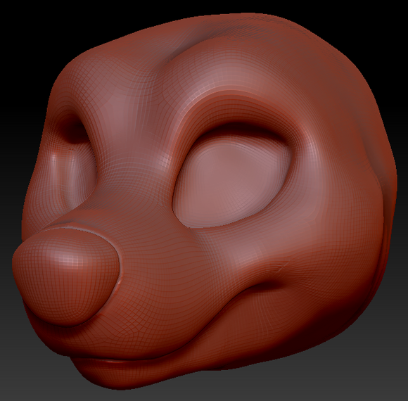 Feminine Toony Bear Head Base Variant 2