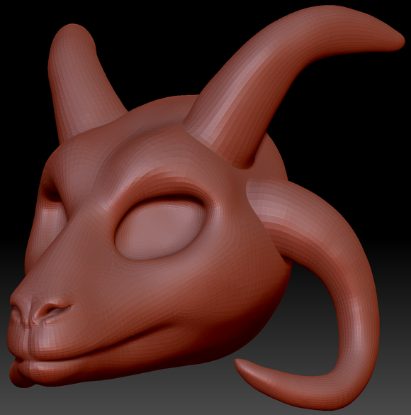 Feminine Goat/Sheep Head Base Complex Variant 1