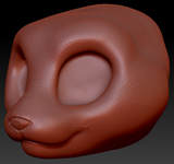 Western Kemono Somali Cat Head Base Variant 1