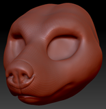 Feminine Black Bear Head Base