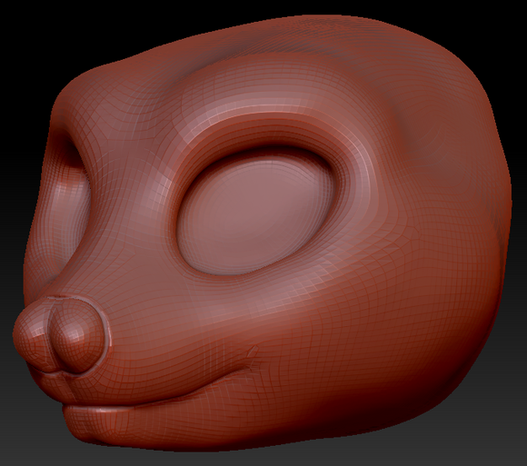 Western Kemono Fruit Bat Head Base