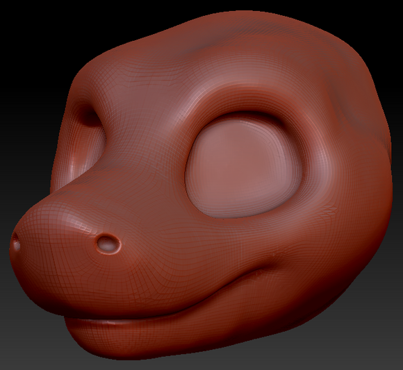 Gender Neutral Toony Shark Head Base Variant 3