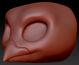 Western Kemono Blue Jay Head Base