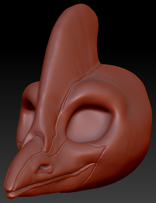 Feminine Cassowary Head Base