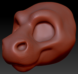 Gender Neutral Toony Angel Dragon Head Base Variant 1