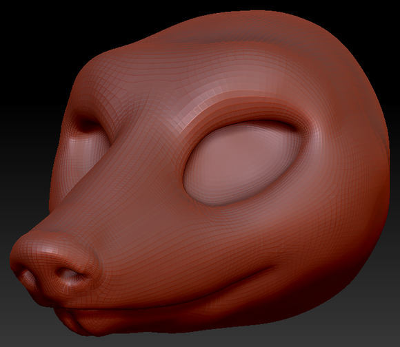 Feminine Armadillo Head Base