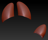 3 Finger Hoof Cap Set
