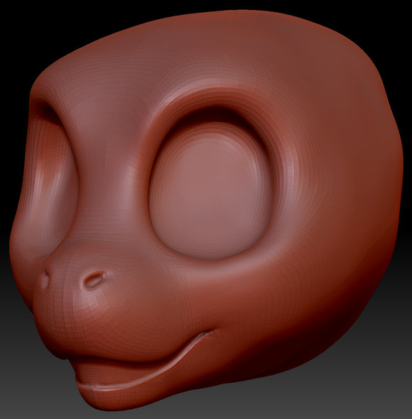 Western Kemono Orca Static Jaw Head Base Variant 2