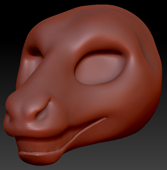 Feminine Caribou/Reindeer Static Jaw Head Base