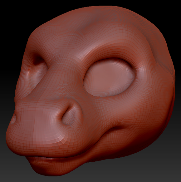 Gender Neutral Long-nosed Angel Dragon Head Base Variant 2