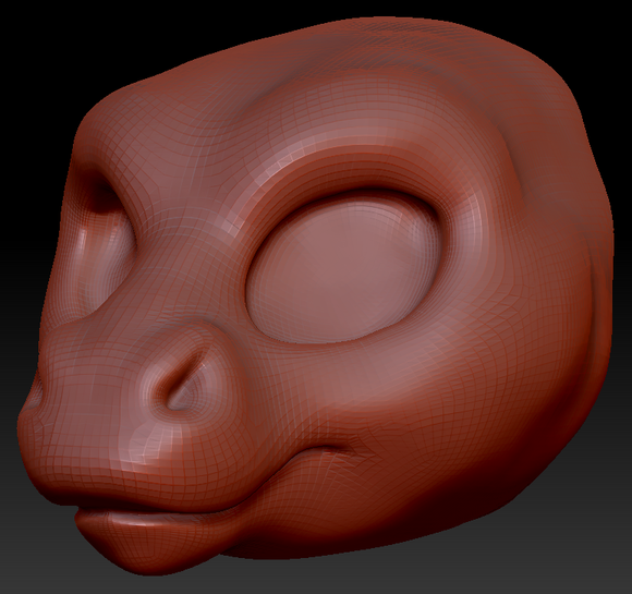 Western Kemono Long-nosed Angel Dragon Head Base Variant 2