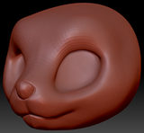 True Kemono Asian Small-clawed Otter Head Base