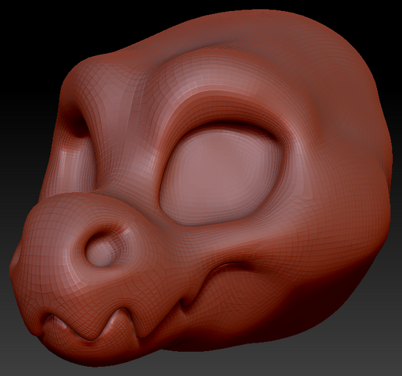 Feminine Toony Wickerbeast Head Base Variant 1