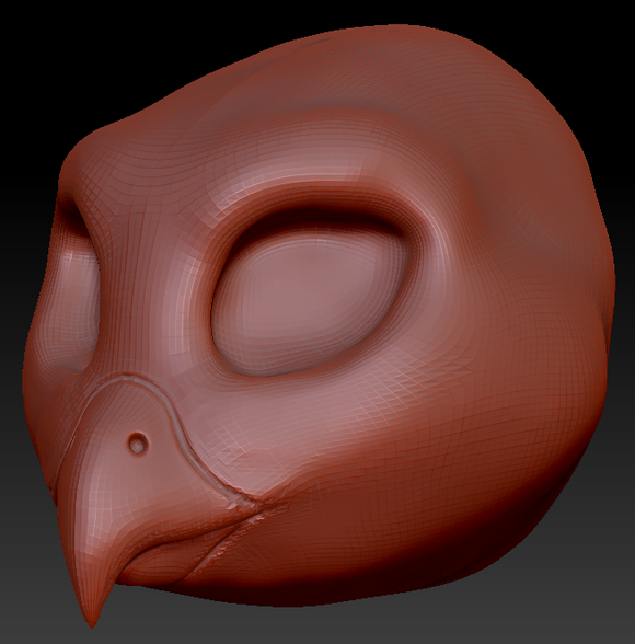 Feminine Barn Owl Head Base