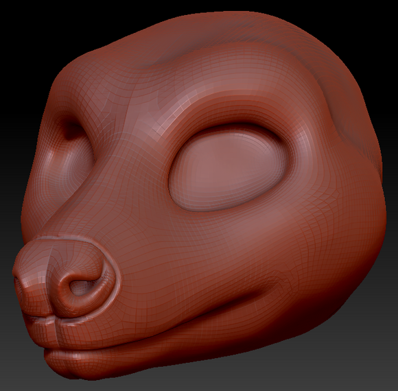 Gender Neutral Fruit Bat Head Base