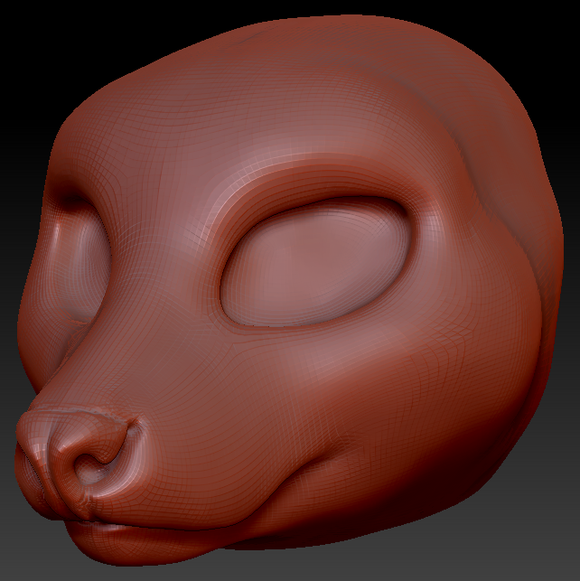 Feminine Lemur Head Base